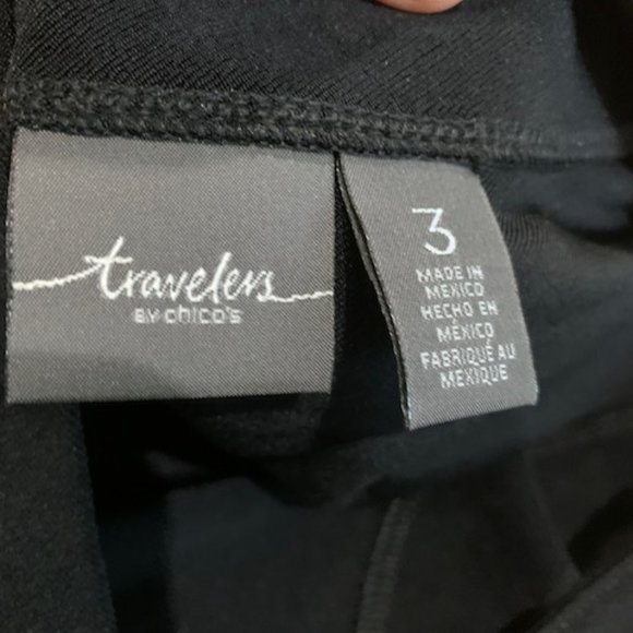 ChicoTravelers V Neck Top Sz 3 - Picture 5 of 6